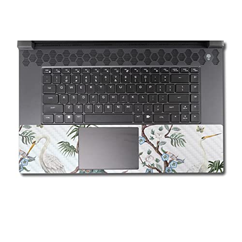 Image of MightySkins Carbon Fiber Skin Compatible with Alienware M17 R5 (2022) Full Wrap Kit - Chinoiserie Fabric | Protective, Durable Textured Carbon Fiber Finish | Easy to Apply | Made in The USA