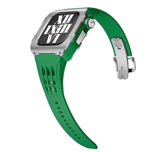 Boîtier Apple Watch titane 45mm antichoc kit de modification luxe agate - 2