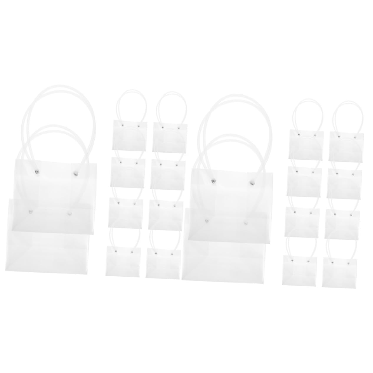 Ipetboom 2 Set Borsa Di Fiori Sacchetti Per Fiori Sacchetto Trasparente Shopper in Carta Con Manici Borse Della Spesa Borsa Bouquet Con Manico Sacchetti Per Confezioni 10 Pezzi * 2
