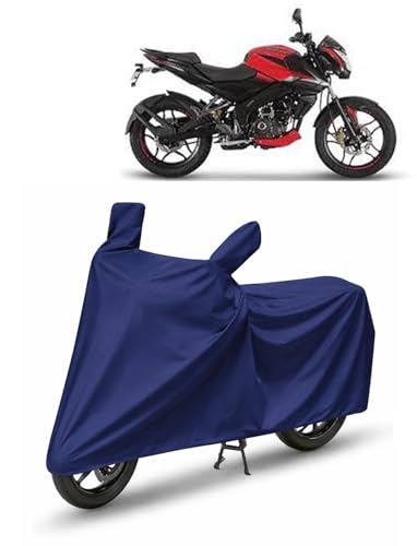 Image of KARKING Bike Cover for Bajaj Pulsar NS 160 with Side Mirror Pocket & Buckle Belt | HIGH Material Quality | Weather Resistant