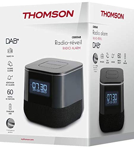 Radio Réveil DAB+ THOMSON CR80DAB Double alarme Chargeur USB Luminosité réglable - vue 6