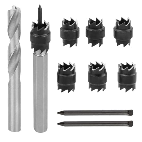 Treki 10pcs Foret à Dépointer HSS Foret de Soudage par Points 3/8 & 5/16 Coupeur de Soudage par Points Outil de Forage de Soudage Dissolvant pour Automatique de Soudage par Perceuse Électrique