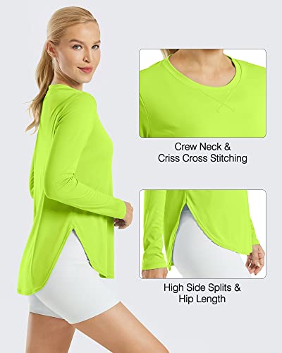 Image of G4Free Lightbreeze Womens UPF 50+ Long Sleeve Workout Tops Quick Dry UV Sun Shirt Running Gym Hiking Yoga Casual Lightweight