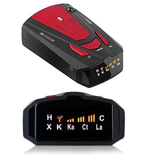 Radar Detector, City/Highway Mode 360 Degree Detection Radar Detectors with LED Display for Cars