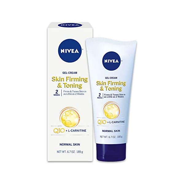 NIVEA-Skin-Firming-and-Toning-Body-Gel-Cream-with-Q10-67-Oz-Tube Nivea Skin Firming and Toning Body Gel Cream with Q10, Firming Body Cream, Moisturizing Skin Cream, 6.7 Oz Tube