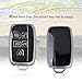 WJS Key Fob Cover, Car Key Case Shell Protector Compatible with 2012-2019 Land Rover Range Rover Sport Evoque Discovery Velar LR2 LR4 Jaguar XF XJ XJL XE XF XK F-Type F-PACE (Black)