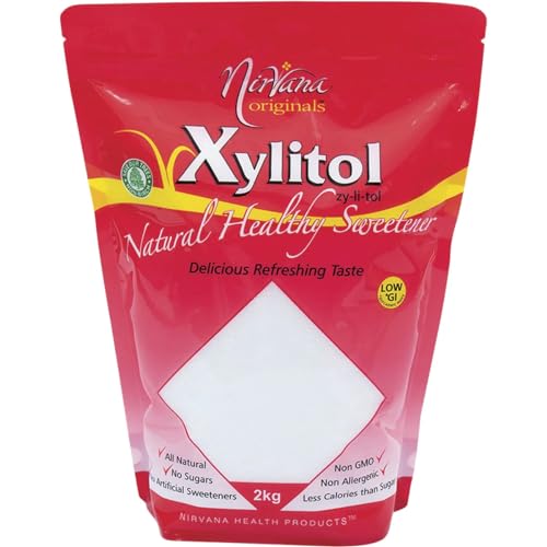 Nirvana Originals Xylitol Natural Healthy Sweetener Stand-Up Pouch Ziplock 2kg