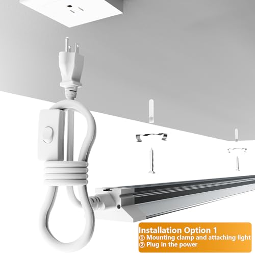 Image of Linkable LED Shop Lights 4FT - 6 Pack 50W Hanging 7000LM Bright Led Shop Light, 6500K Daylight White Linkable 4FT Led Shop Lights for Workshop Garage Lighting Factory Warehouse Shop (ETL Listed)