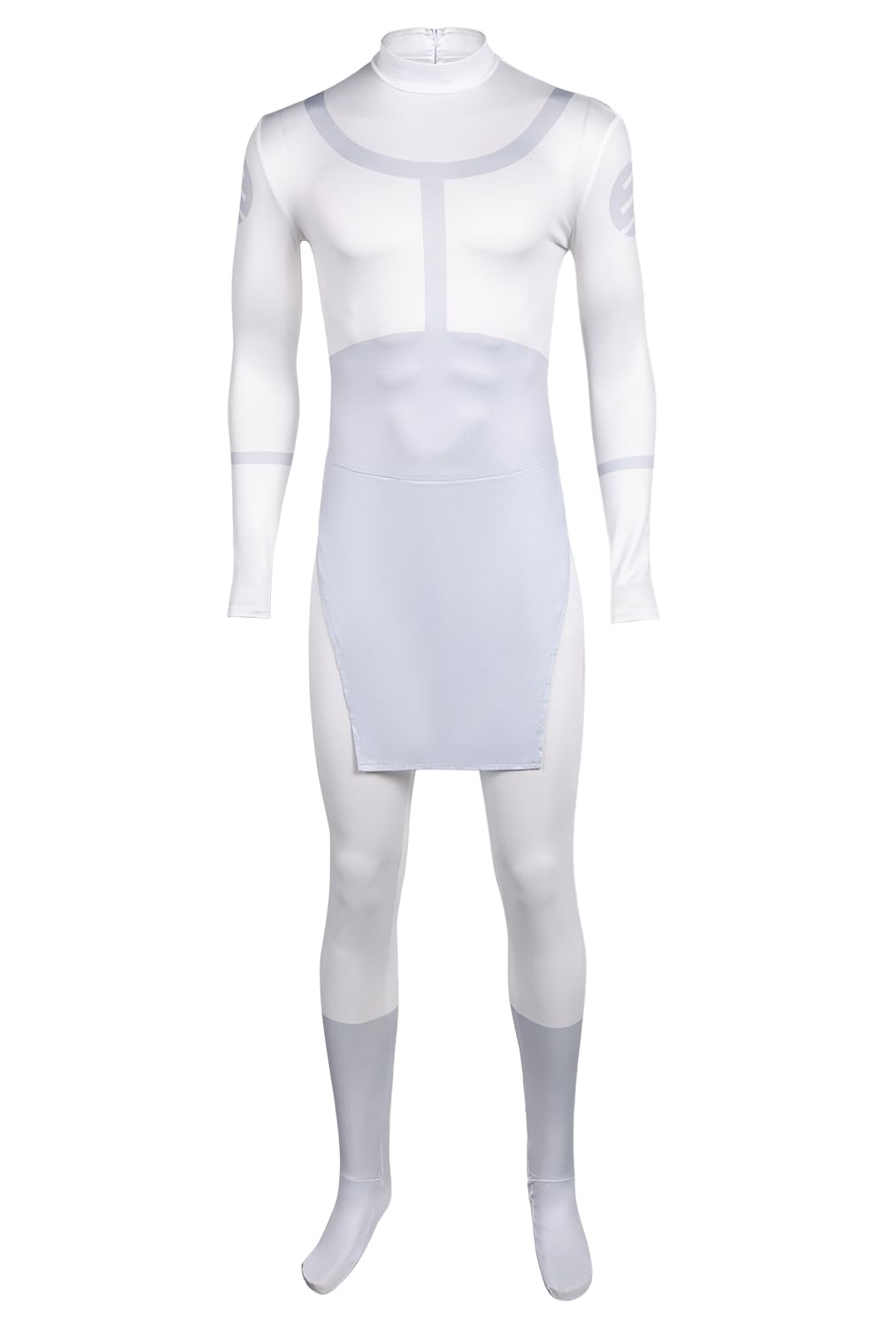 Invincible Cosplay Costume Jumpsuit Mark Grayson Bodysuit White One-piece Mens Invincible Halloween Outfits