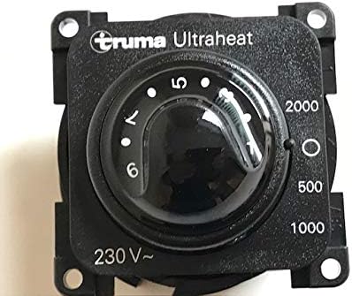 Close-up of Truma Ultraheat Control Panel dial