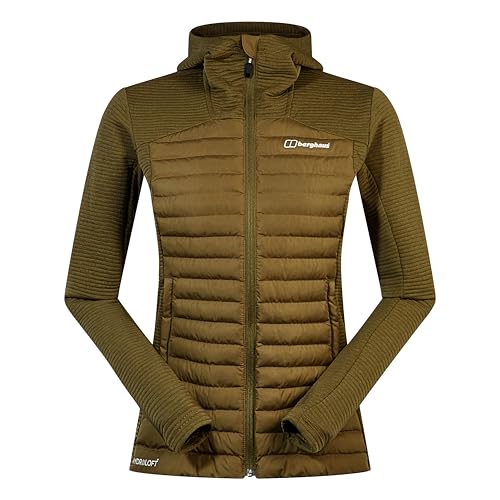 Berghaus Nula Hybride Veste pour Femme, Oak Moss, 42