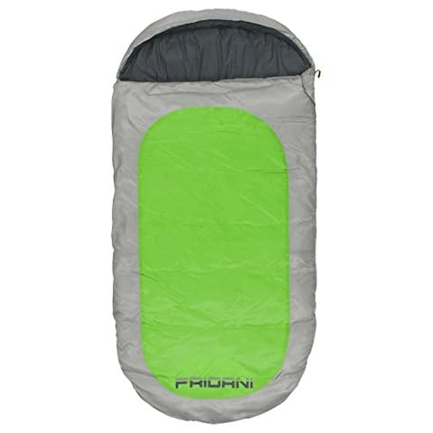 Fridani Kinderschlafsack PG 180x90cm XXL Deckenschlafsack -12°C Grün warm wasserabweisend waschbar Cover