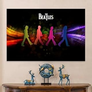 YBRAVO Poster de fanart des Beatles sur toile – Impression d’art moderne pour chambre à coucher – 30 x 45 cm - Les Beatles, Paul McCartney, John Lennon, RIngo Starr, George Harrison YBRAVO Poster de fanart des Beatles sur toile - Impression d'art moderne pour chambre à coucher - 30 x 45 cm – Image 6