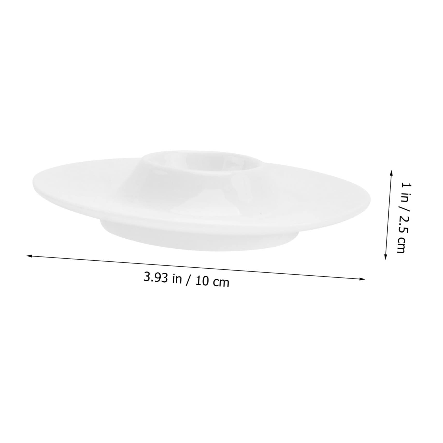 OUNONA Breakfast Egg Holders 2pcs Ceramics Egg Trays Easy Clean for Daily Use