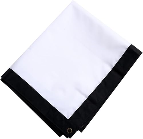 NUOBESTY Cortina plegable para proyector de películas, diseño transparente para cine en casa, oficina, aula, uso al aire libre