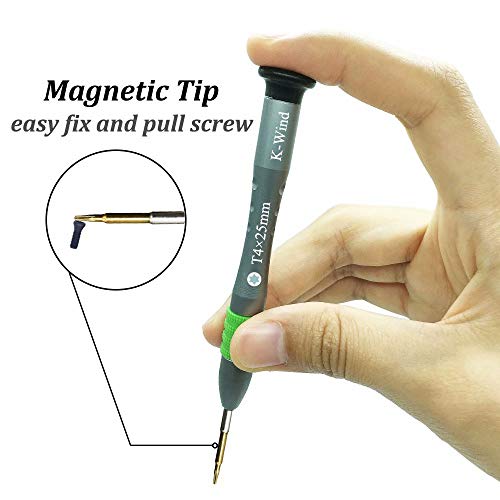 T4 Torx Screwdriver, Torx T4 Screwdriver, S2 High Alloy Steel Head, Magnetic Tip, Rotating Cap, Anti-Slip Grip, 6 Point Star Screwdriver For Speaker Computer Shimano Reel Oakley Twoface Sunglasses #TOP2