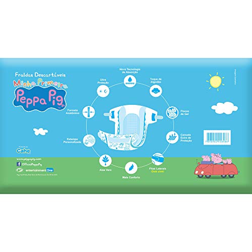 Fralda Econômica, Peppa Pig, G, Pacote de 42