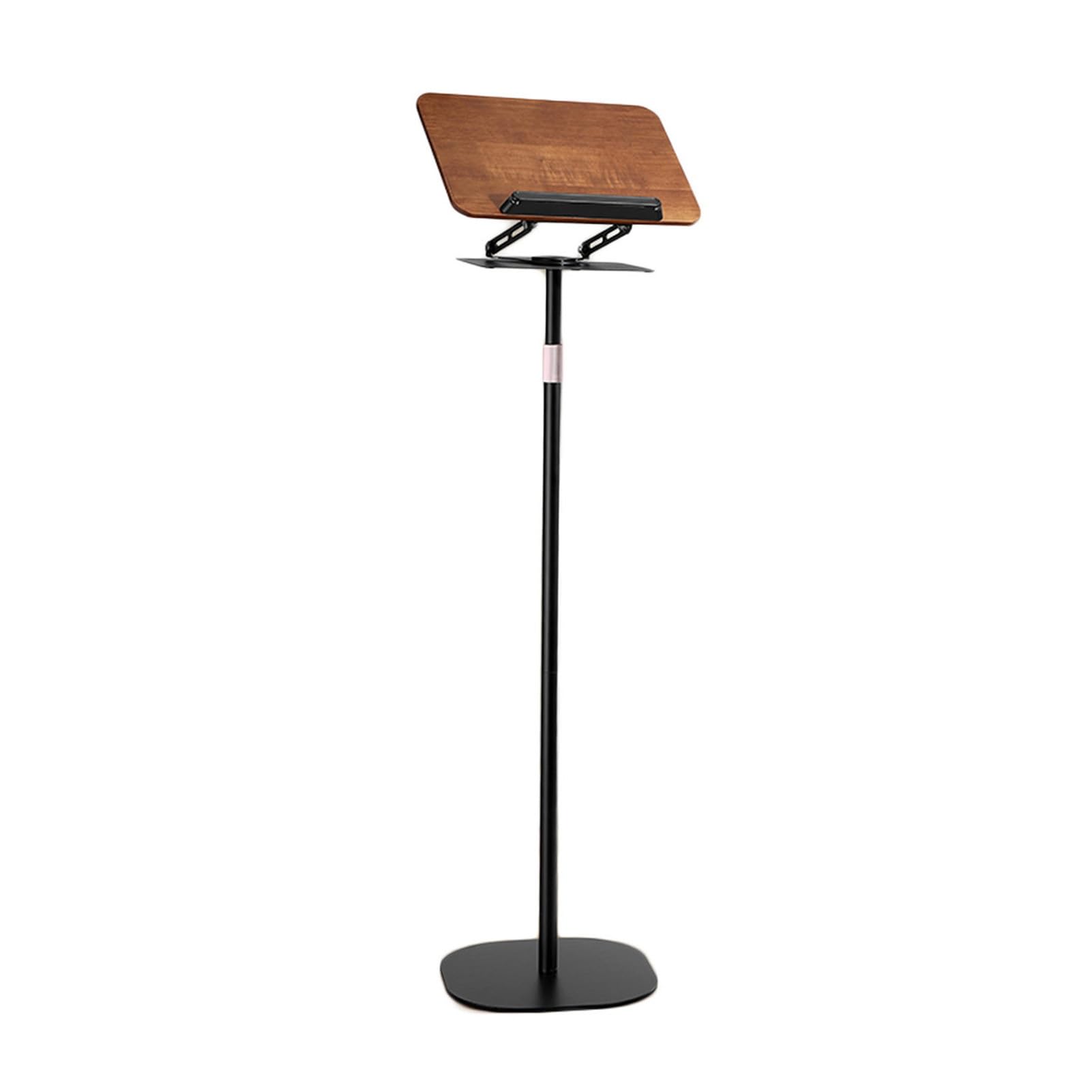 Soporte para tablet de 91 a 159 cm de altura regulable en color negro