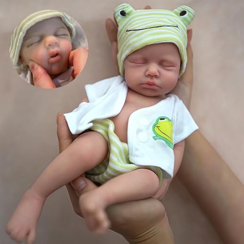 Muñeca Reborn Silicona Realista 12 Pulgadas Niño miniatura 1