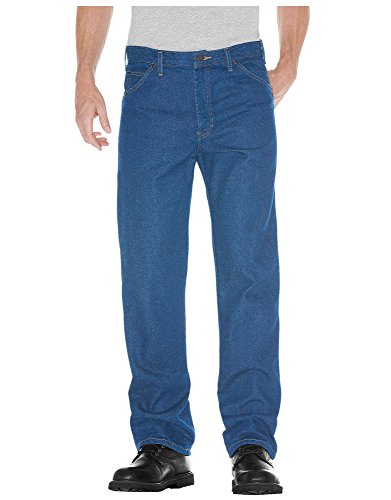 Dickies Big & Tall Herren Regular Fit Five-Pocket Work Jeans, Stonewashed...