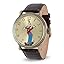 Mickey Vintage Watches 1 - Antique Gold Case / Brown Leather Strap