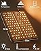 DOMMIA Grow Lights, 40W Linkable Grow Lights for Indoor Plants Full Spectrum, 6/12/16h Timer, Dimmable Ultra-Thin Plant Lights for Indoor Growing, Yellowish White, 1-Set