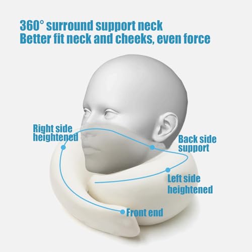 Almofadas de viagem para aviões, Almofada de pescoço de avião | Almofada de viagem ergonômica | Trav