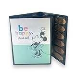 Pennybandz Penny Postcard Tri-Fold Pressed Penny Collector Book Holds 60 Pressed Pennies and Your Favorite Postcard for Your Cover (Minnie Be Happy Press On)