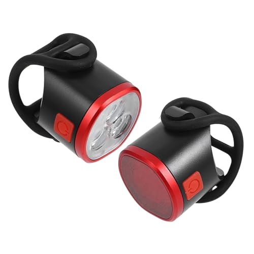Garneck Bike Lights for Riding Rechargeable Bike Tail Lamp Front Light Easy Installation Multi- Modes