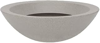 Vasart Malta Vaso de Flores Bowl, Granito Pedra, 36x12cm