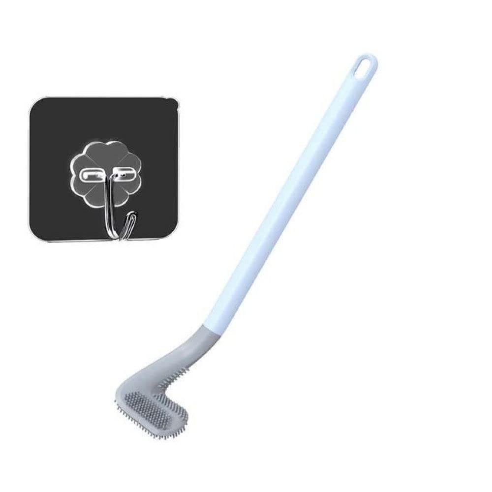 Brosse de toilette TPR bleue pour une salle de bain épurée et propre