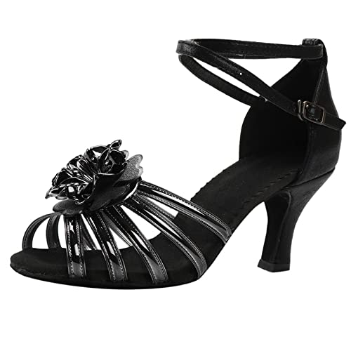 Sandales à talons hauts pour femme respirantes avec semelle souple noire en 39