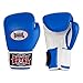 ROYAL FIGHT GEAR Guantes de boxeo de cuero genuino de TWS Style I Guantes de entrenamiento de boxeo para hombre y mujer (azul, 12 oz)