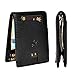 Produktbild MANACI Slim Wallet Geldbörse mit Münzfach und Geldklammer + 100% veganes Material mit RFID Schutz - Midnight Black + Mono-Kartenhalter fürs Smartphone