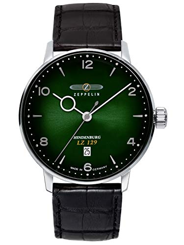 Zeppelin Leather Analog Green Dial Men Watch-80484, Black Band (B081V58NNR) Amazon Price History, Amazon Price Tracker