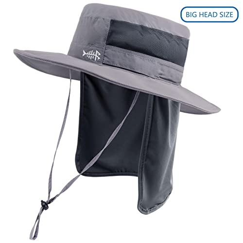 Image of BASSDASH UPF 50+ Sun Fishing Hat Water Resistant with Detachable Neck Flap