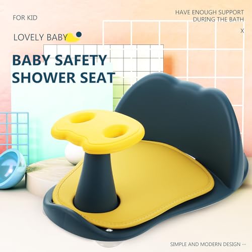 Siège de bain pour bébé YARNOW antidérapant avec dossier haut