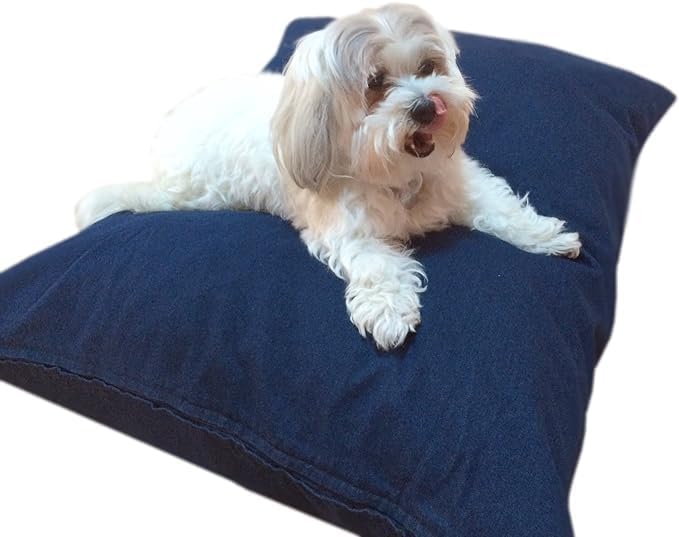 Miniatura 1 de Durable Comfort - Cama de espuma viscoelástica para perros con forro impermeable y funda externa para perros S, M, L, juego completo (mezclilla