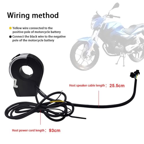 Parlante para manillar de motocicleta compatible con AUX 12V miniatura 5