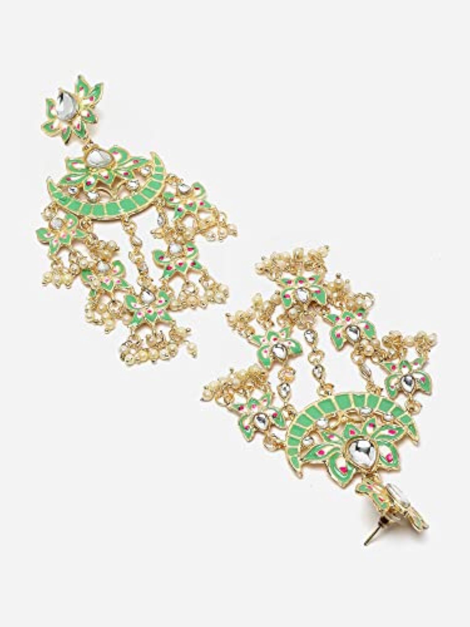 Stylish Traditional Kundan Earrings for Women