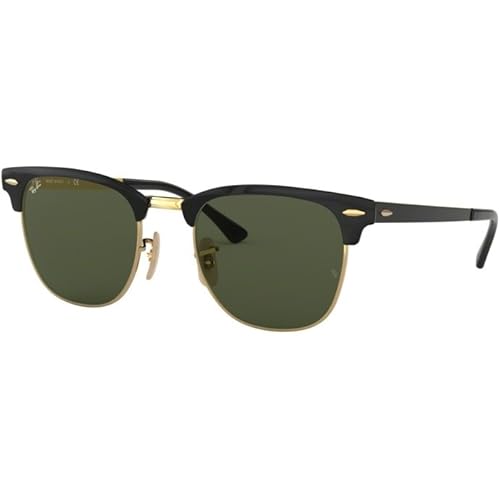 Ray-Ban RB3716 CLUBMASTER METAL Sunglasses For Men For Women + BUNDLE with Designer iWear Eyewear Care Kit