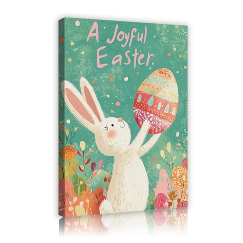 Tableau lapin de Pâques et jardin printanier pour décorer la salle de classe