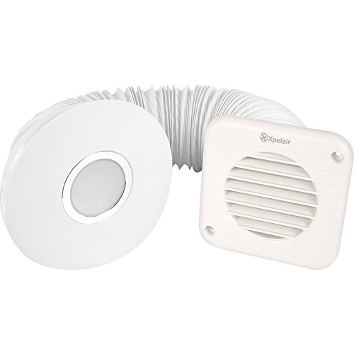 Xpelair Simply Silent Illumi Round Shower Light & Extractor Fan SSISFC Timer