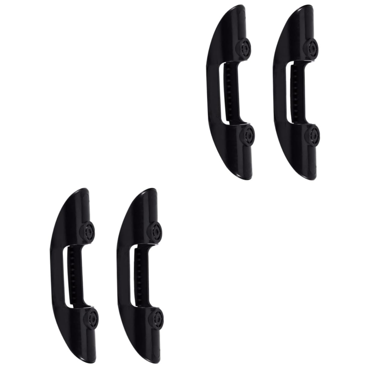GANAZONO 2pairs Clip Holder for Kayaks Canoes Storage Accessory Easy to Install for Inflatable Watercraft Black