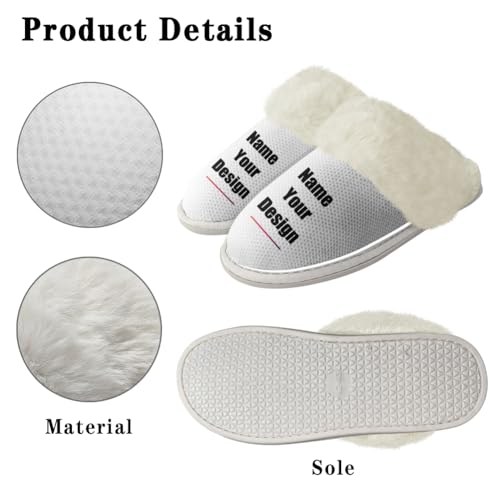 Custom Plush Slipper Womans Mans Sherpa Slippers Flip Flop Comfortable Fuzzy Shoes2