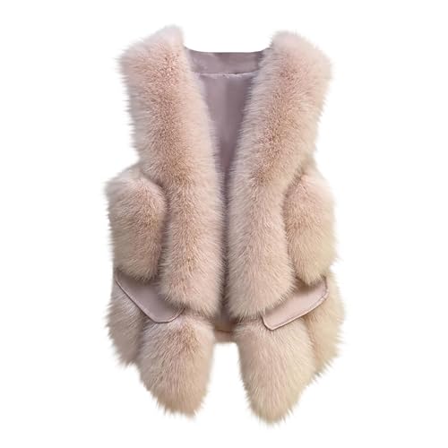 Womens Fuzzy Faux Fur Vest 2024 Trendy Sleeveless Fluffy Jacket Casual Elegant Comfy Warm Fall Winter Cardigans Coats