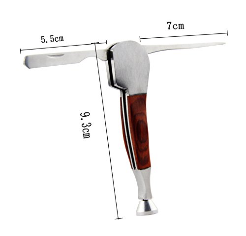Image of 3 in 1 Stainless Steel and Rosewood Tobacco /Smoking Pipe Scraper Nozzle Cleaner Tamper Tool Set