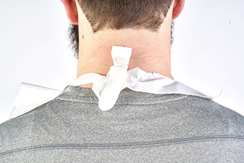 Proheal Tie Back Disposable Adult Bibs 100 Pack -Absorbent Tissue Front, Water Resistant #TOP6