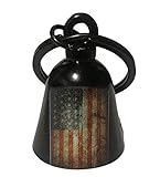 Kustom Cycle Parts Rustic American Flag Motorcycle 'Evil Spirits' Biker Guard Bell. Our Custom Bells are Universal to All Makes and Models of Motorcycles. USA Designed (Matte Black Bell)