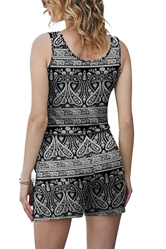 Image of DouBCQ Womens Summer Casual Sleeveless Loose Jumpsuits Romper with Pockets